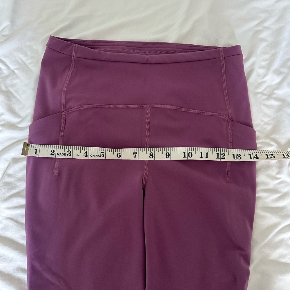Lululemon Cropped Leggings Women’s 6 Pink Activewear High Rise Workout Pant - Picture 5 of 8